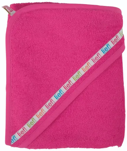 [03010-87] Badcape 75x85cm Lief! Girls Fuchsia | Fuchsia