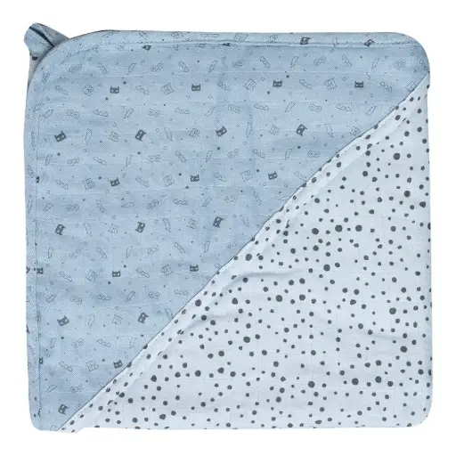 [03049-057] Cape de bain Hydrophile 75x85cm Fabulous Hero | Blue