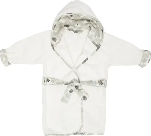 [03016-201] Bathrobe Fabulous Jungle | Offwhite