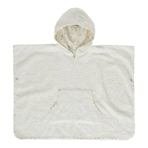 [03017-21] Poncho Bohemian Garden | Offwhite