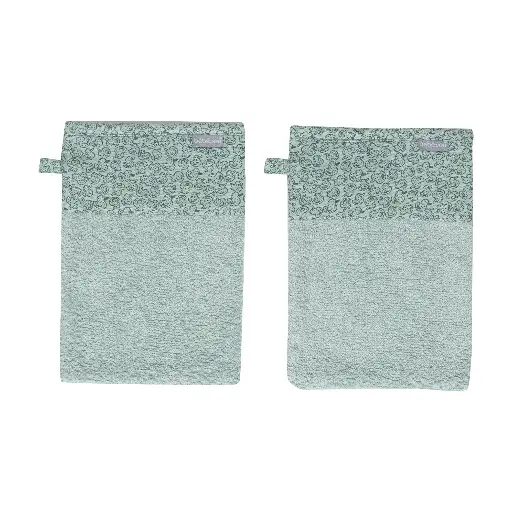 [03032-06] Gants de toilette 2 Pièces Sepp | Vert