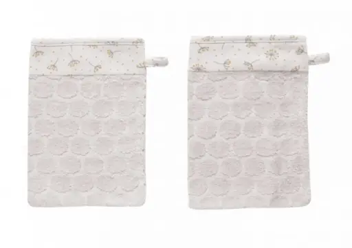 [03032-062] Wash mitts 2 Pieces Fabulous Wish Grey | Grey