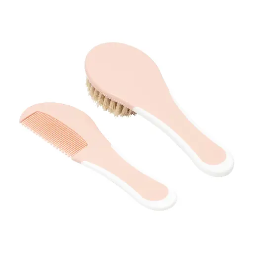 [04234-09] Brosse et peigne Pale Pink | Rose