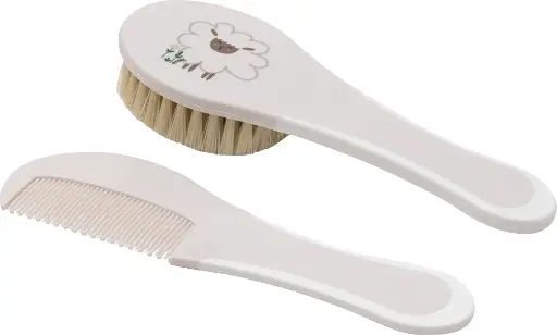 [06234-023] Brosse et peigne Tiny Sheep | Ecru
