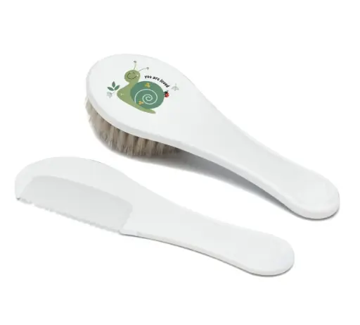 [06234-21] Brush and comb Bohemian Garden | White