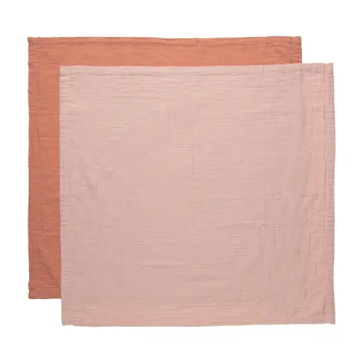 [03051-128] Lingettes Hydrophile 70x70cm 2 Pièces Pure Cotton Pink | Rose