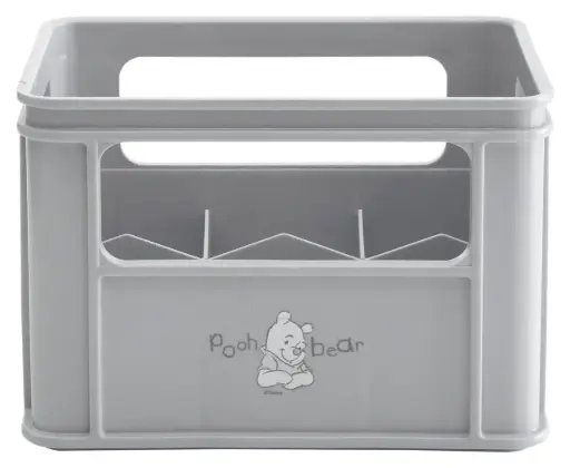 [06566-62] Bottle crate Pooh Bear Grey | Grey