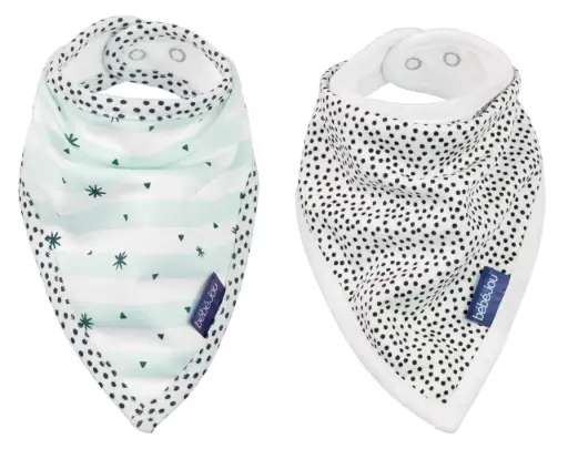 [03036-103] Bandana bavoirs 2 Pièces Hello Little One | Multicolore