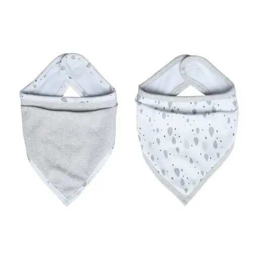 [03036-118] Bandana bavoirs 2 Pièces Ollie | Multicolore