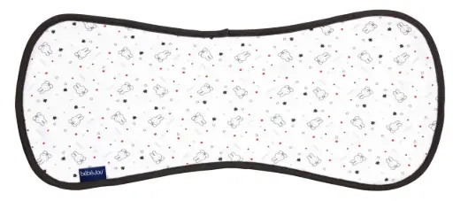 [03033-82] Burp cloth Miffy Stars | White