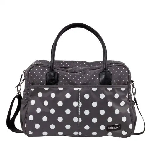 [03100-30] Diaper bag Grey Dots | Anthracite