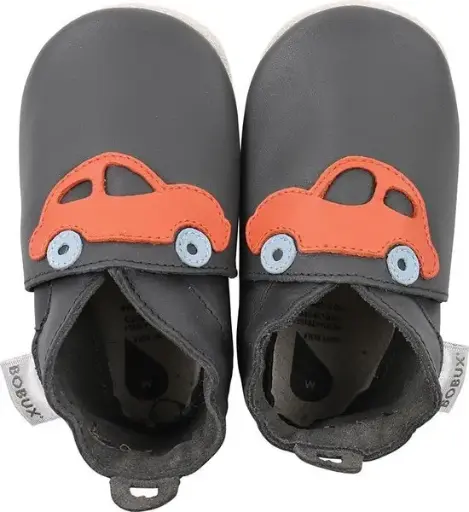 [00001-10S] Soft Soles Racing Car Grey/Orange | Antraciet