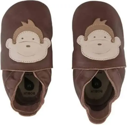 [00019-14M] Soft Soles Monkey Chocolate | Bruin
