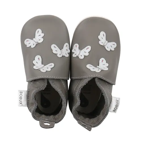 [04272-00S] Soft Soles Butterflies Grey | Grijs