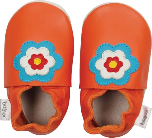 [04281-00S] Soft Soles Flower Power Orange | Orange