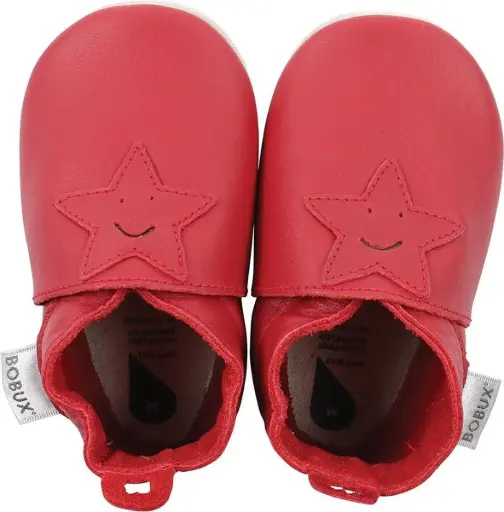 [04341-00S] Soft Soles Smiling Star Red | Rood