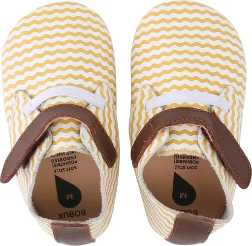 [04354-00S] Soft Soles Trainer Zigzag White/Chevron