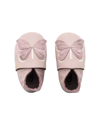 Soft Soles Glitter Wings Bloom | Roze