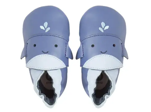 Soft Soles Whale Blue Indigo | Bleu