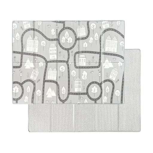 [09010-13] Playmat Dots/City Grey | Grey