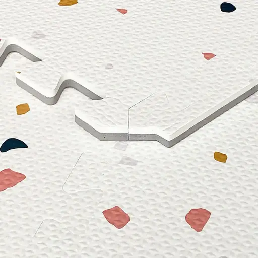 [09040-120] Puzzle tiles 6 Pieces 120x180cm Terrazzo Cream | Ecru