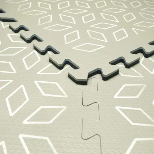 [09040-410] Puzzle tiles 6 Pieces 120x180cm Geometric Pistachio | Green