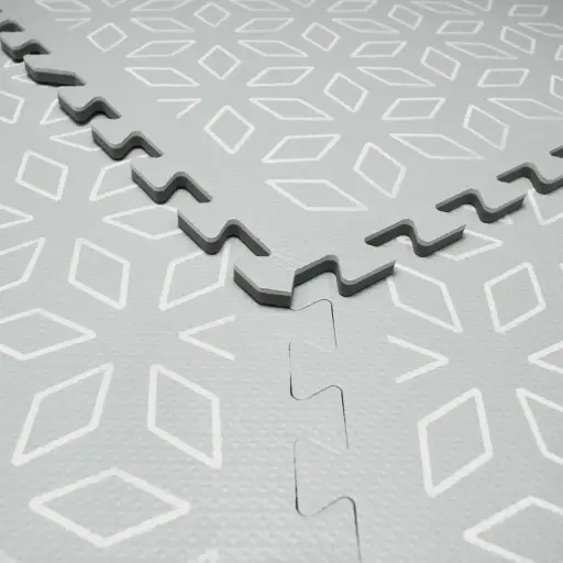 [09040-420] Tapis-puzzle 6 Pièces 120x180cm Geometric Grey | Gris