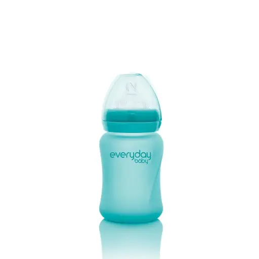 [10213-00] Fles Glas Heat Sensing 150ml Turquoise | Turquoise