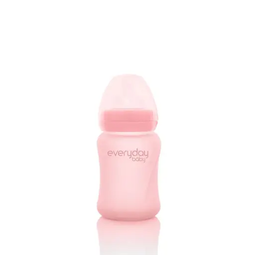 [10217-00] Glass baby bottle 150ml Rose Pink | Pink