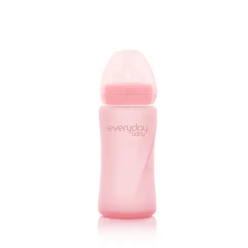 [10237-00] Biberon Verre 240ml Rose Pink | Rose