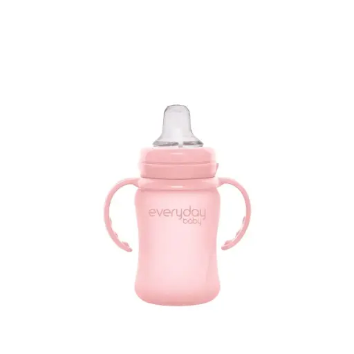 [10313-00] Glass sippy cup 150ml Rose Pink | Pink