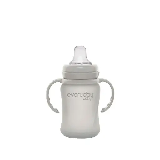 [10314-00] Glass sippy cup 150ml Quiet Grey | Grey