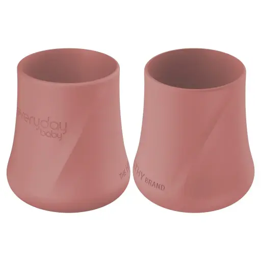 [10533-00] Beker Silicone 2 Stuks Nature Red | Rood