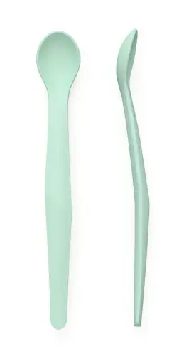 [10501-00] Cuillère Silicone 2 Pièces Mint Green | Menthe