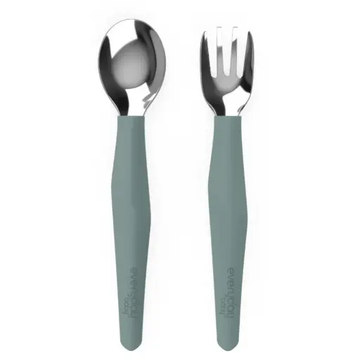 [10559-00] Stainless steel cutlery 2 Pieces Harmony Green | Green