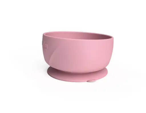 [10510-00] Silicone suction bowl Purple Rose | Rose