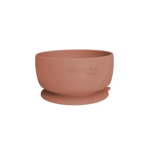 [10513-00] Silicone suction bowl Nature Red | Red