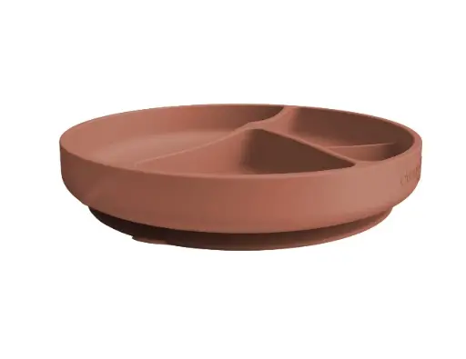[10518-00] Assiette à ventouse Silicone Nature Red | Rouge