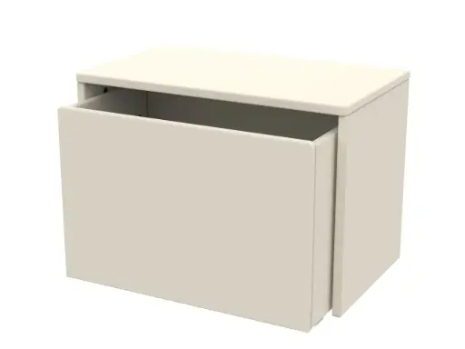 [10048-102] Storage bench Dots Cream | Ecru