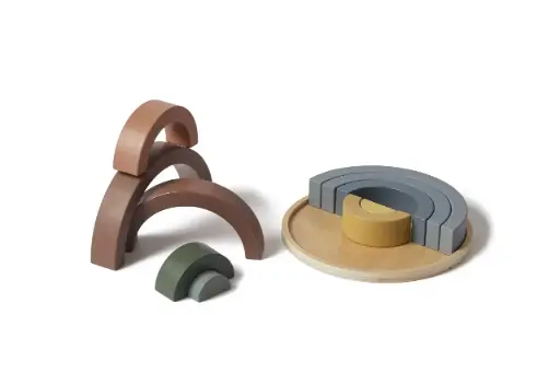 [12312-150] Houten Puzzel Regenboog 16 Stuks Multicolor | Meerkleurig