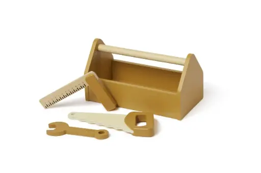 [15104-110] Caisse à outils Bois Mustard | Ocre