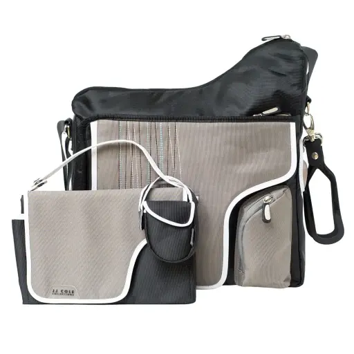 [02710-12] Sac à langer System180 Black Stitch | Noir