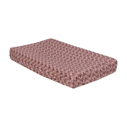 [0L014-37] Housse matelas à langer Hydrophile Flower Fever | Multicolore