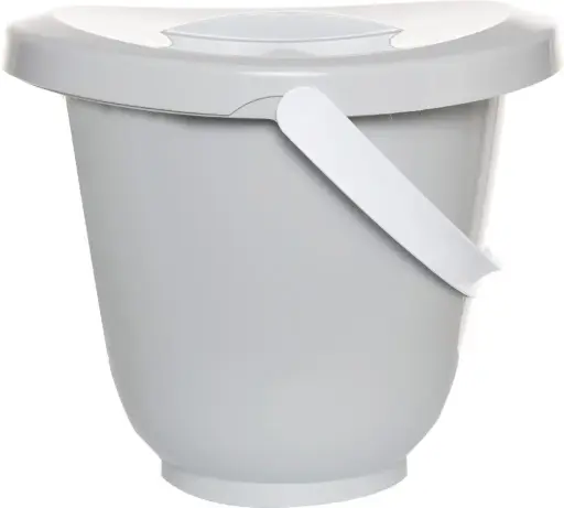 [0L162-051] Nappy pail Light Grey | Grey
