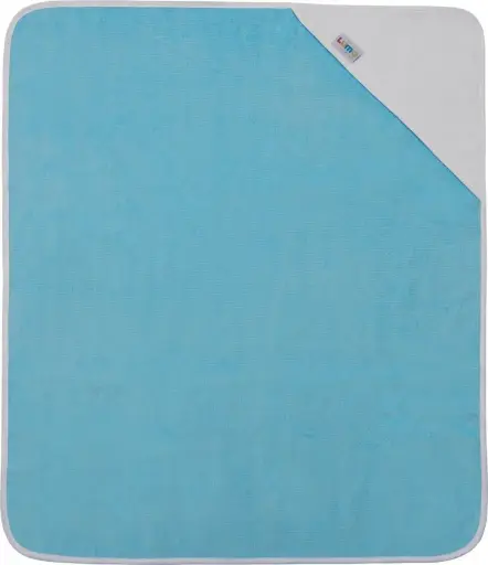 [0L010-02] Badcape 75x85cm Sky Blue | Blauw