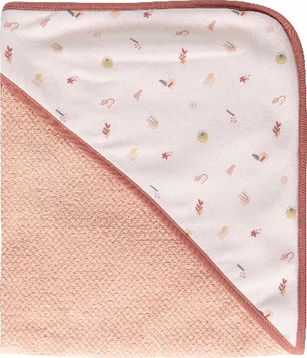 [0L010-27] Bathcape 75x85cm Sunset Shapes | Pink