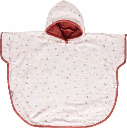 [0L015-27] Poncho Hydrophile Sunset Shapes | Multicolore