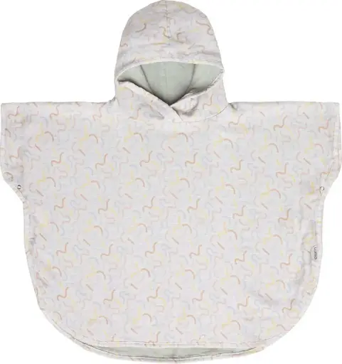 [0L015-31] Poncho Hydrophile Multi Lines | Multicolore