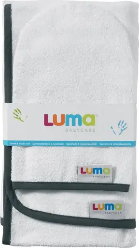 [0L009-01] Towel and wash mitt Snow White | White