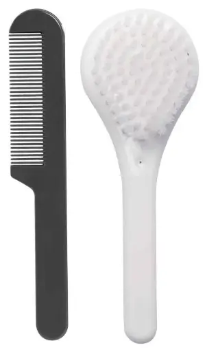 [0L209-01N] Brosse et peigne Snow White | Blanc